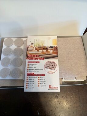 Elan Beige Felt Furniture Pads - Neutral Beige 278-Pack
